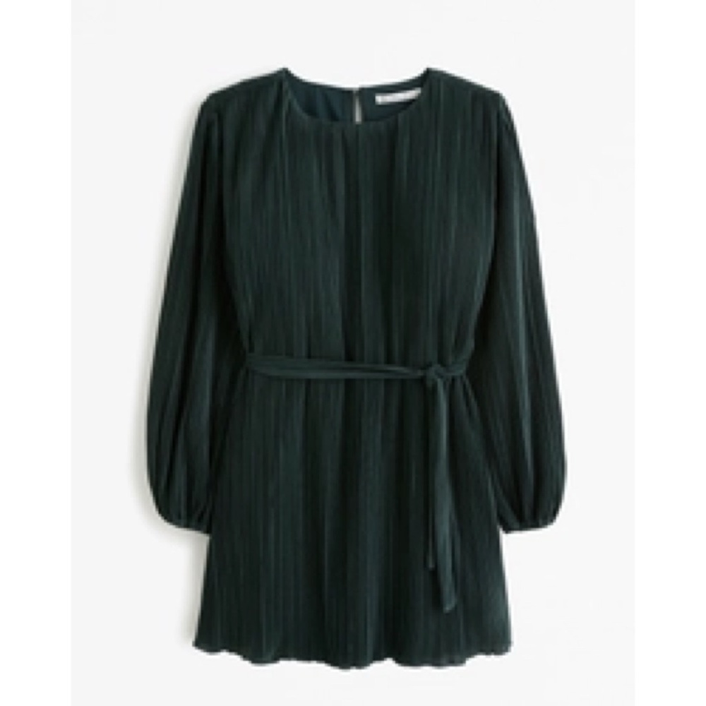 Abercrombie & Fitch Dark Green Long Sleeve Dress
